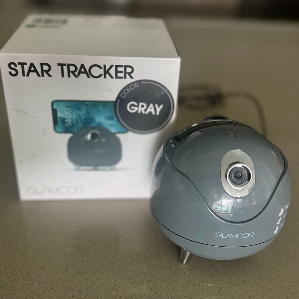 Gray Simulated Star Tracker Camera for Photo & Video